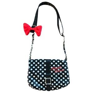 Girls Disney Black and White Polka Dot Bag